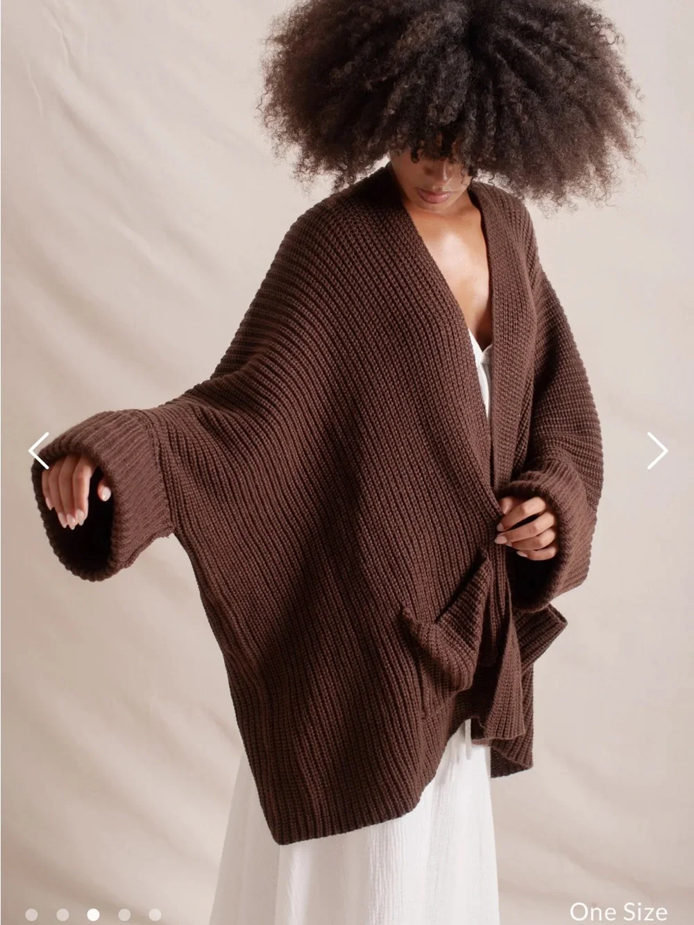 Indigo Luna Tuula Poncho in Cacao - Picture 3 of 8